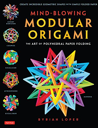Book cover featuring colorful, complex geometric origami models.