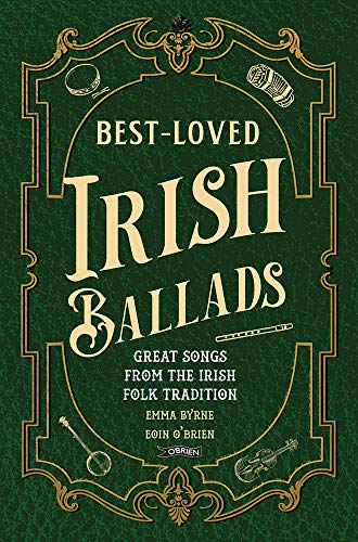 Green book cover with ornate gold frame, musical instruments, and title.