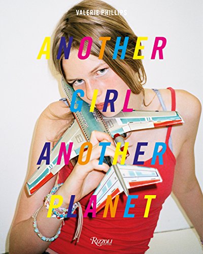 Book cover featuring a young woman with colorful, stacked airplane models.
