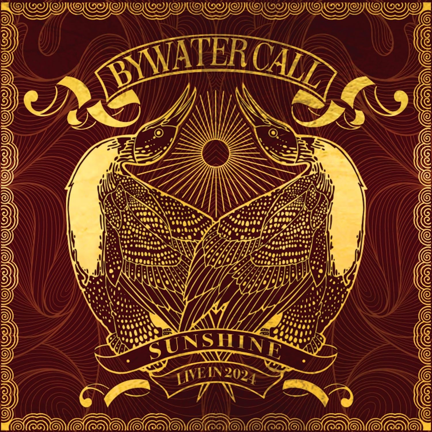 CD cover with ornate gold and red design featuring two birds facing each other.