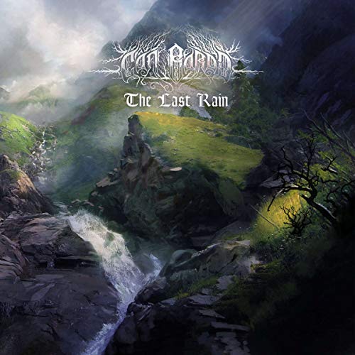 Album cover for Can Bardd’s “The Last Rain” featuring a mountainous landscape.