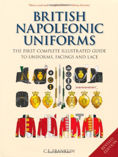 Book cover illustrating British Napoleonic-era military uniforms and details.