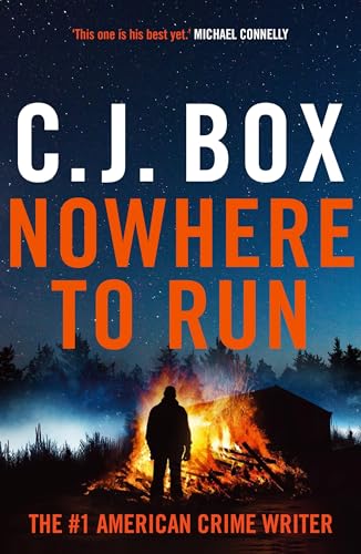 Book cover: "Nowhere to Run" by C.J. Box, with a silhouetted figure.