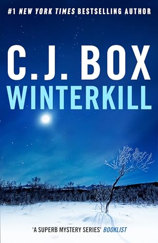 Book cover for “Winterkill” by C.J. Box, snowy landscape scene.