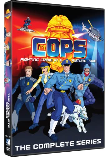 DVD cover for “C.O.P.S.” animated series, featuring futuristic police officers.