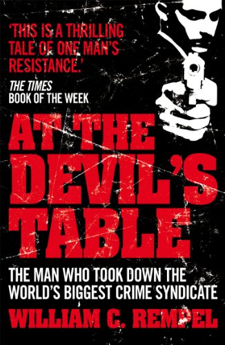 Book cover featuring a person aiming a gun with red text on black background.