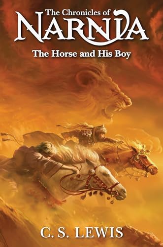 Book cover: riders on horseback with a lion in a desert landscape.