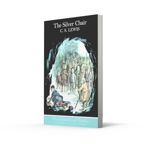 Paperback book cover for "The Silver Chair" with illustrated figures.