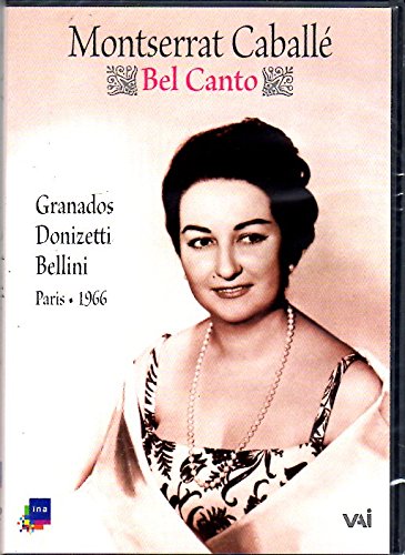Montserrat Caballé portrait on a "Bel Canto" DVD case.