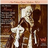 CD cover for "Manon" opera, featuring Montserrat Caballé in costume.