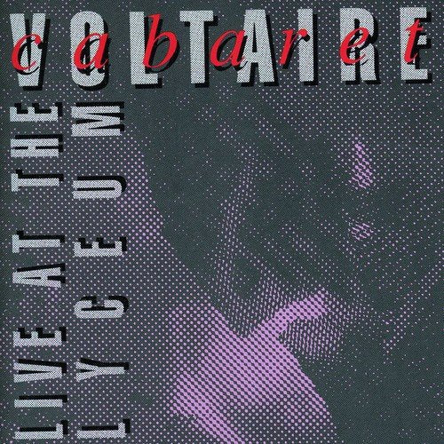 CD cover for Cabaret Voltaire’s “Live At The Lyceum” with abstract art.