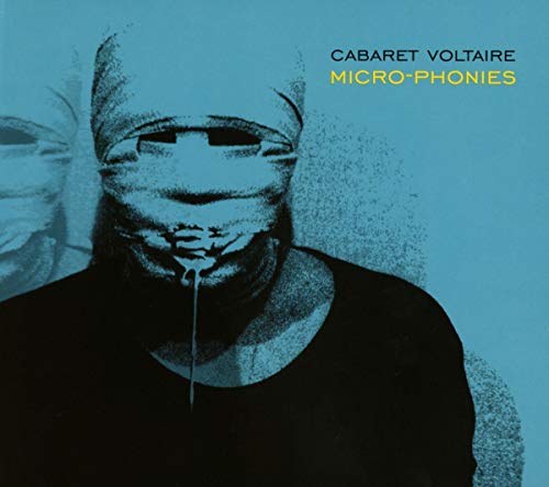 CD cover for Cabaret Voltaire’s “Micro-Phonies” featuring a bandaged face.