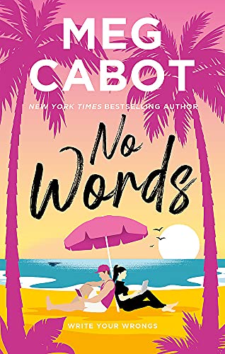Book cover featuring two people sitting under a pink umbrella on a beach.