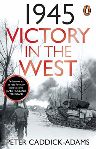 Book cover: "1945: Victory in the West" with soldiers and a tank.
