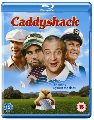 Caddyshack Blu-ray cover featuring Bill Murray and other cast members.