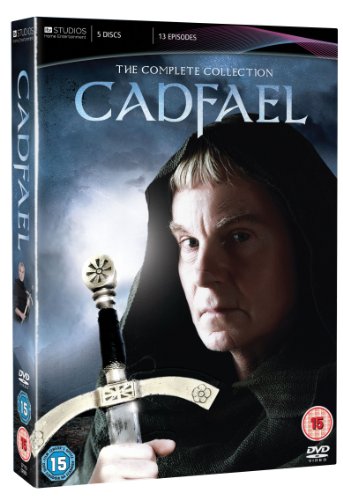DVD cover for “Cadfael” featuring a hooded man and sword hilt.
