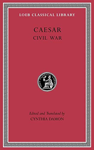 Red book cover: Loeb Classical Library edition of Caesar’s Civil War.