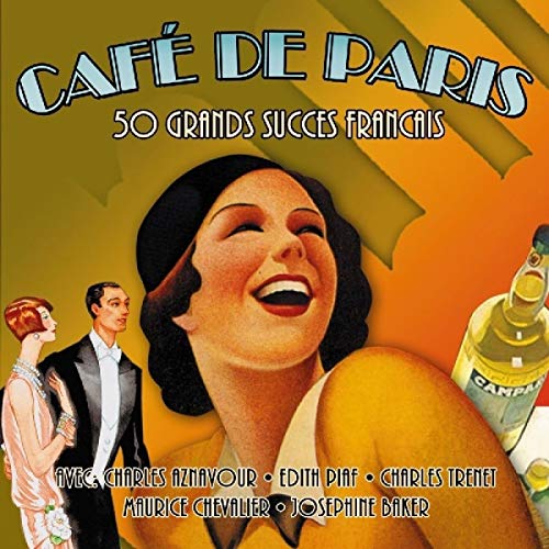 CD cover for “Cafe De Paris” featuring 1920s-style illustration.