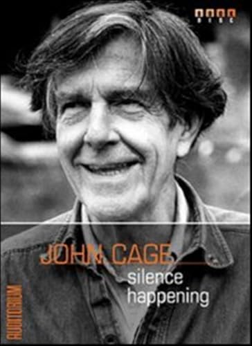 Black and white portrait of John Cage with album title text.