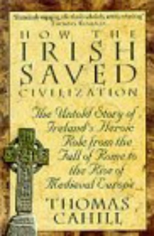 Book cover: "How The Irish Saved Civilization" with Celtic cross.