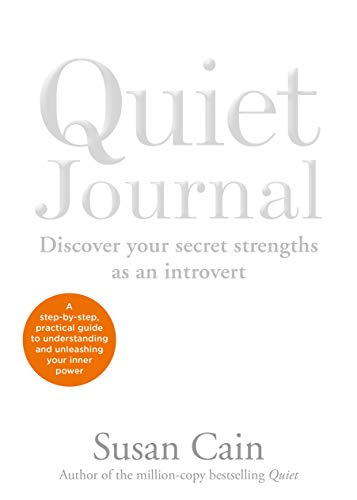 White book cover with “Quiet Journal” title and author Susan Cain.