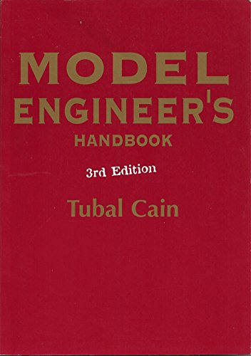 Red book cover with gold text: "Model Engineer's Handbook," 3rd Edition.