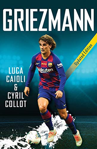 Book cover featuring soccer player Antoine Griezmann in a Barcelona uniform.