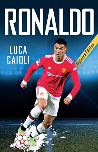 Book cover featuring Cristiano Ronaldo in a Manchester United uniform.