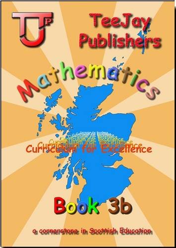 The image depicts a mathematics textbook cover with a map of Scotland.