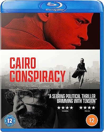 Cairo Conspiracy" Blu-ray cover featuring faces and a city skyline.
