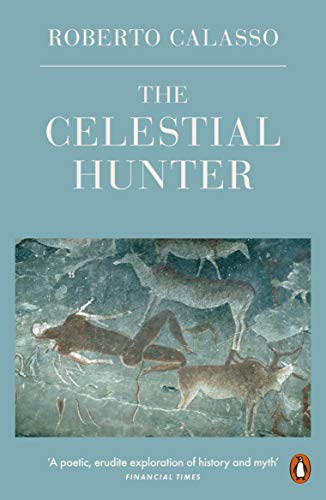 Book cover: "The Celestial Hunter" with cave painting imagery.