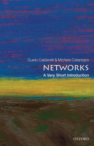 Book cover: "Networks: A Very Short Introduction" with abstract paint.