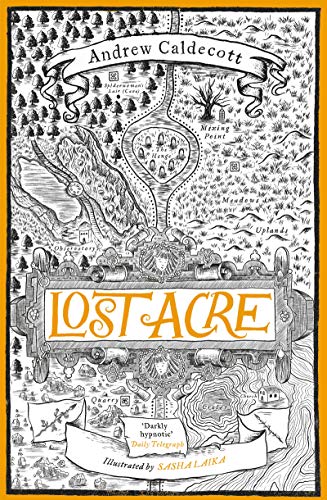 Book cover with detailed map illustration and large title "LOST ACRE".