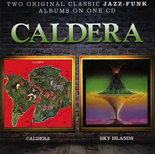CD cover for Caldera’s “Caldera / Sky Islands” with illustrated album art.