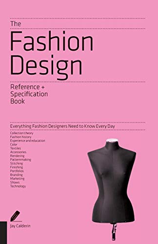 Pink book cover with “Fashion Design” text and a dress form illustration.