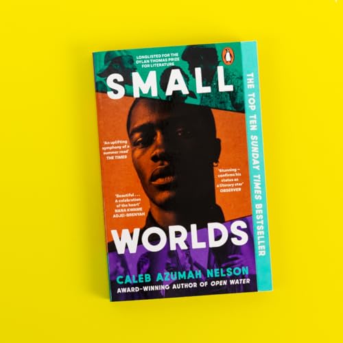 Book cover for “Small Worlds” by Caleb Azumah Nelson, featuring a portrait.