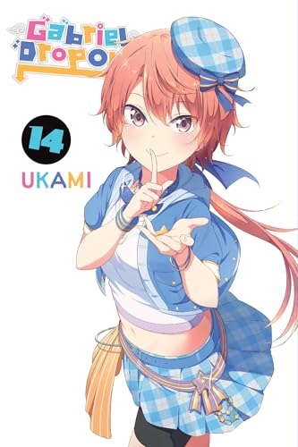 “Gabriel Dropout, Vol. 14” manga cover featuring a young woman with orange hair.