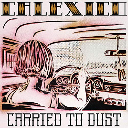 CD cover: woman driving, viewed from behind, in a vintage car.