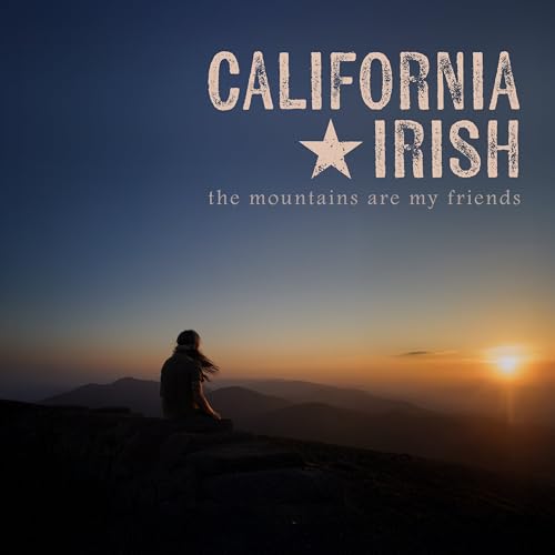 Album cover showing a person silhouetted against a mountain sunset with artist text.