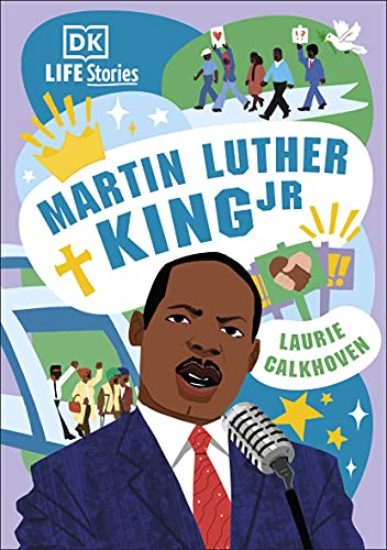 Book cover featuring Martin Luther King Jr. speaking into a microphone.