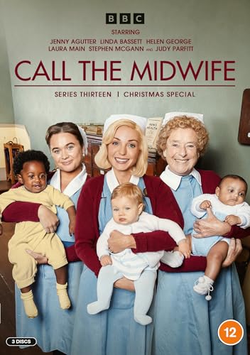 “Call the Midwife” Series 13 DVD cover featuring midwives and babies.