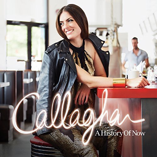 CD cover featuring singer Callaghan in a gold dress and leather jacket.