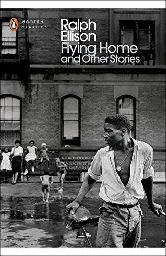 Book cover: "Flying Home" by Ralph Ellison, featuring a street scene.
