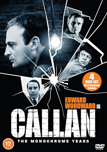 DVD cover for "Callan" featuring Edward Woodward in a fractured image.