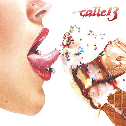 CD cover: mouth with piercings reaching for a colorful ice cream cone.