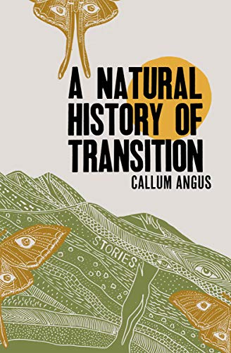 Book cover with moths, a yellow sun, and green landscape illustration, titled A Natural History.