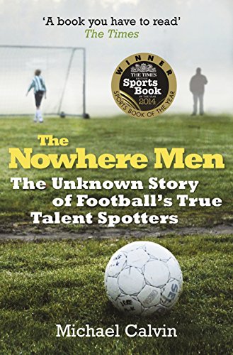 The image depicts a book cover with a soccer ball on grass and silhouettes.