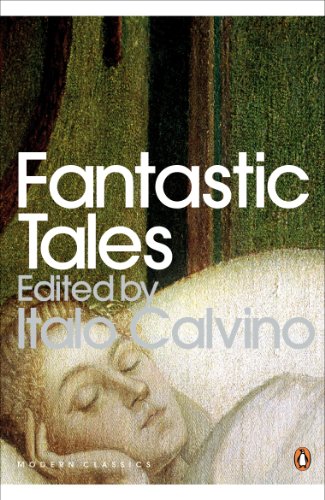 Book cover: "Fantastic Tales" with painting of a sleeping figure.