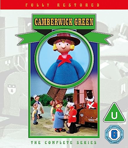 Blu-ray cover for Camberwick Green featuring stop-motion characters and a U rating symbol.