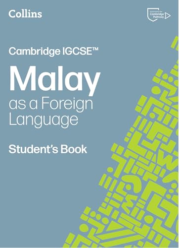 Blue textbook cover with “Malay as a Foreign Language” title and green accents.